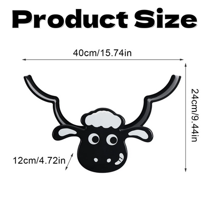Creative Sheep Toilet Paper Holder, Wall-Mounted Metal Tissue Storage Rack, Punch-Free Easy Installation Paper Towel Holder, Funny Home Decor for Bathroom