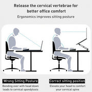 Ergonomic Adjustable Laptop Stand with Cooler,6”Laptops Notebook Alloy Riser Holder Computer Stand Compatible with Dell,Hp,Pad,Air Pro