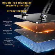 Ergonomic Adjustable Laptop Stand with Cooler,6”Laptops Notebook Alloy Riser Holder Computer Stand Compatible with Dell,Hp,Pad,Air Pro