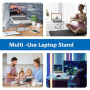 Ergonomic Adjustable Laptop Stand with Cooler,6”Laptops Notebook Alloy Riser Holder Computer Stand Compatible with Dell,Hp,Pad,Air Pro
