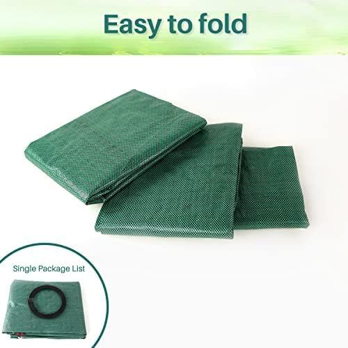 500L Yard Waste Bags 2 Pack, Heavy Duty Garden Waste Bags with Reinforced Handles, Large Reusable Leaf Bags V1338-WAK0066