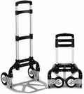 Folding Hand Truck, 1 Pack Portable Dolly Cart with Telescoping Handle, Lightweight Aluminum Alloy Foldable V1338-WAK0073