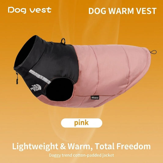Keep Your Pup Cozy and Visible This Winter – Waterproof, Insulated Dog Coat with Reflective Strips, Front Zipper, D-Ring Leash Attachment, and Adjustable Fit for Daily Walks and Outdoor Adventures (3XL, Pink)