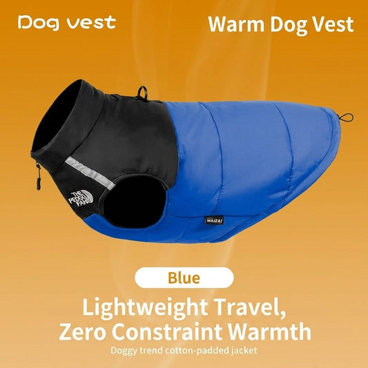 Keep Your Pup Cozy and Visible This Winter – Waterproof, Insulated Dog Coat with Reflective Strips, Front Zipper, D-Ring Leash Attachment, and Adjustable Fit for Daily Walks and Outdoor Adventures (5XL, Khaki)