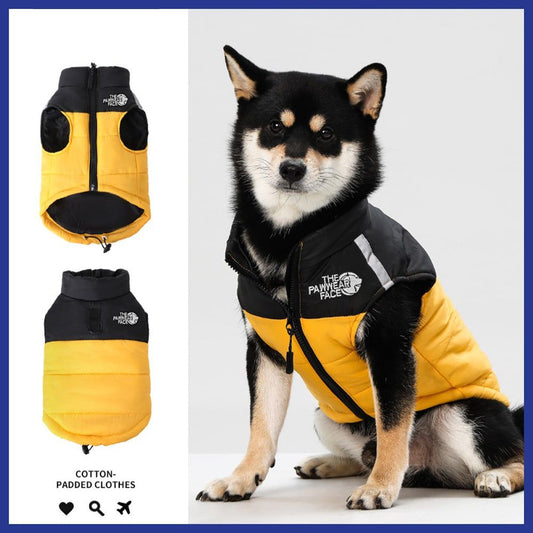 Keep Your Pup Cozy and Visible This Winter – Waterproof, Insulated Dog Coat with Reflective Strips, Front Zipper, D-Ring Leash Attachment, and Adjustable Fit for Daily Walks and Outdoor Adventures (5XL, Pink)