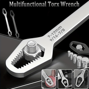 Black multi-functional 5mm thick box wrench, double-ended self-tightening adjustable wrench, wrench diameter V1345-SY27