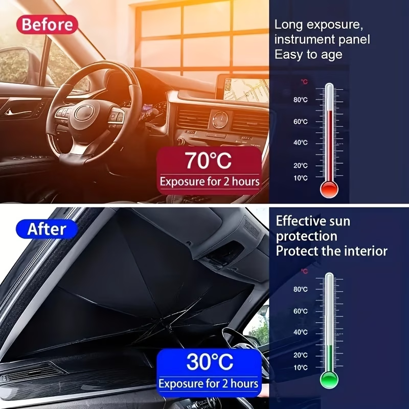 Car sunshade, windshield sun protection and heat insulation sunshade, blackout curtain equipment, car V1345-SY30