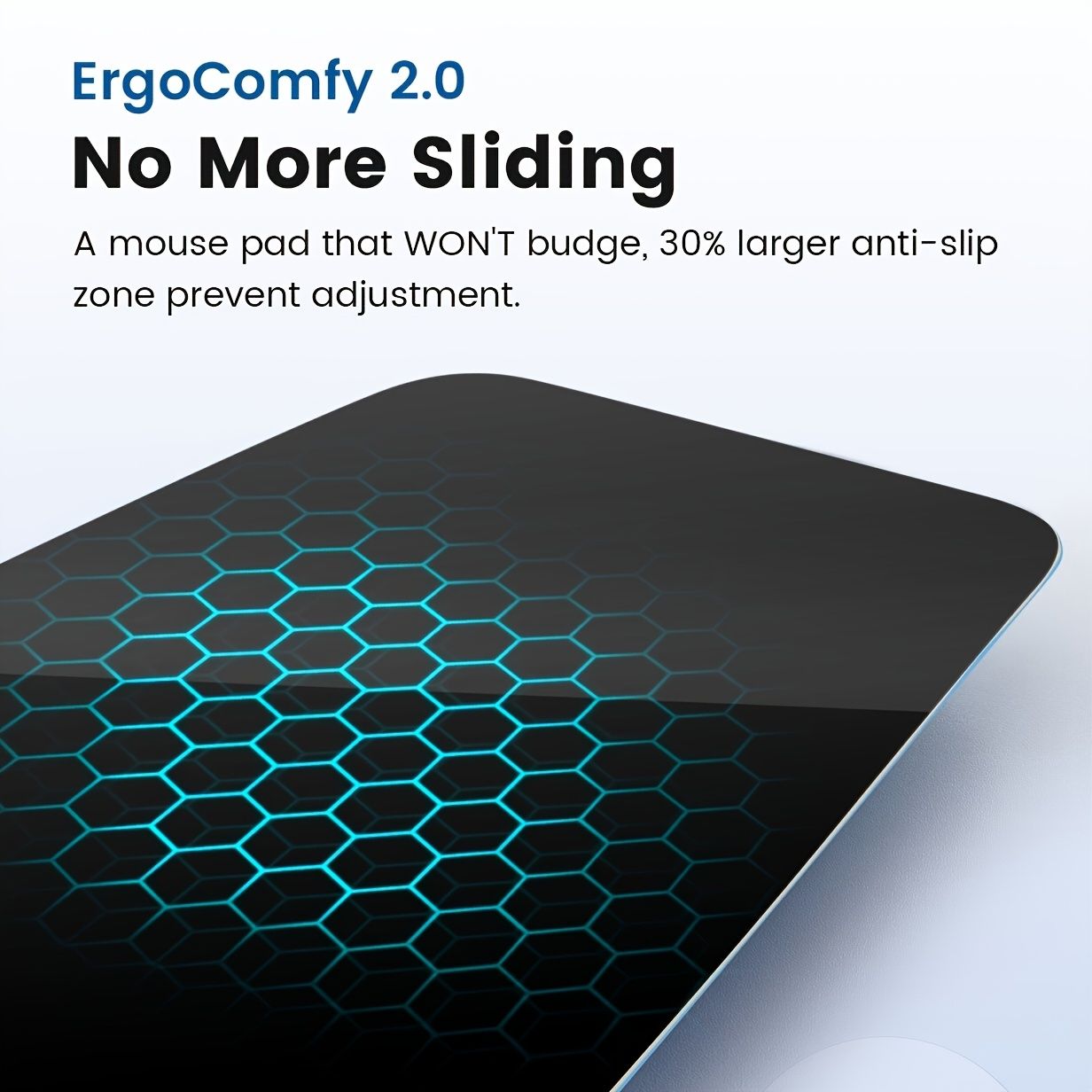 Blue Vaydeer Ergonomic Mouse Pad with Cushioned Wrist Rest and Smooth Tracking Surface V1347-890-BLA-08992
