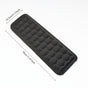 Black ergonomic wrist rest, keyboard wrist support, comfortable typing, wrist cushion, office ergonomics, V1347-890-GRA-14117