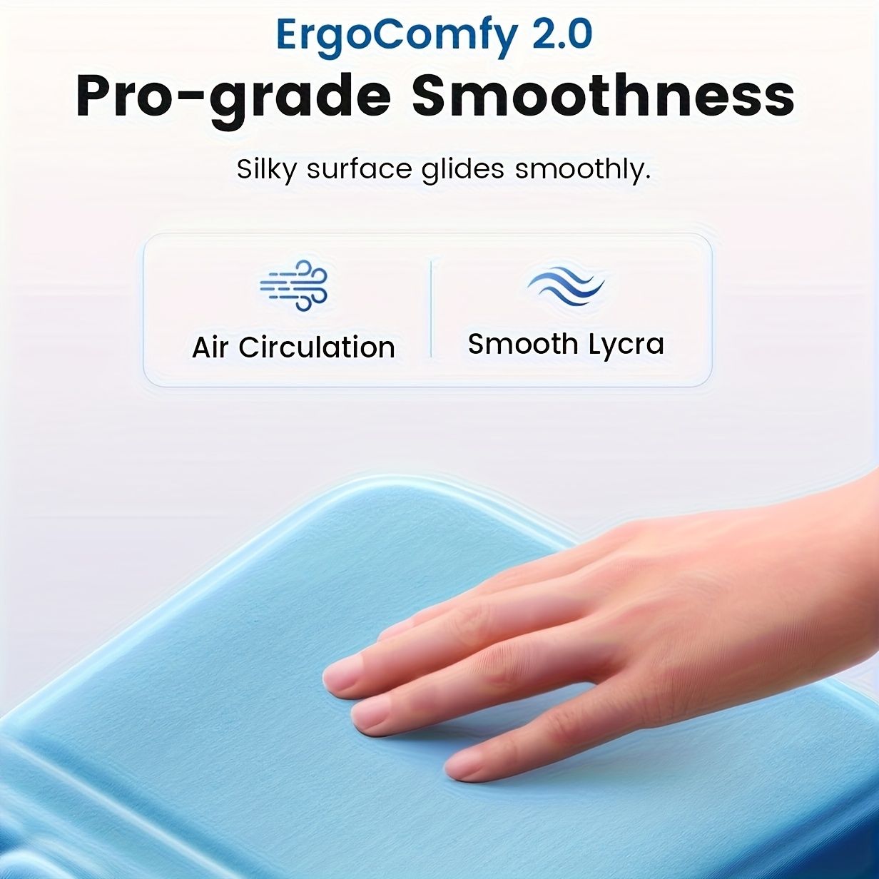 Black ergonomic mouse pad, Vaydeer, mouse accessories, computer accessories, wrist rest mouse pad, smooth V1347-890-PIN-80443