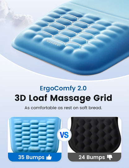 Black ergonomic mouse pad, Vaydeer, mouse accessories, computer accessories, wrist rest mouse pad, smooth V1347-890-PIN-80443