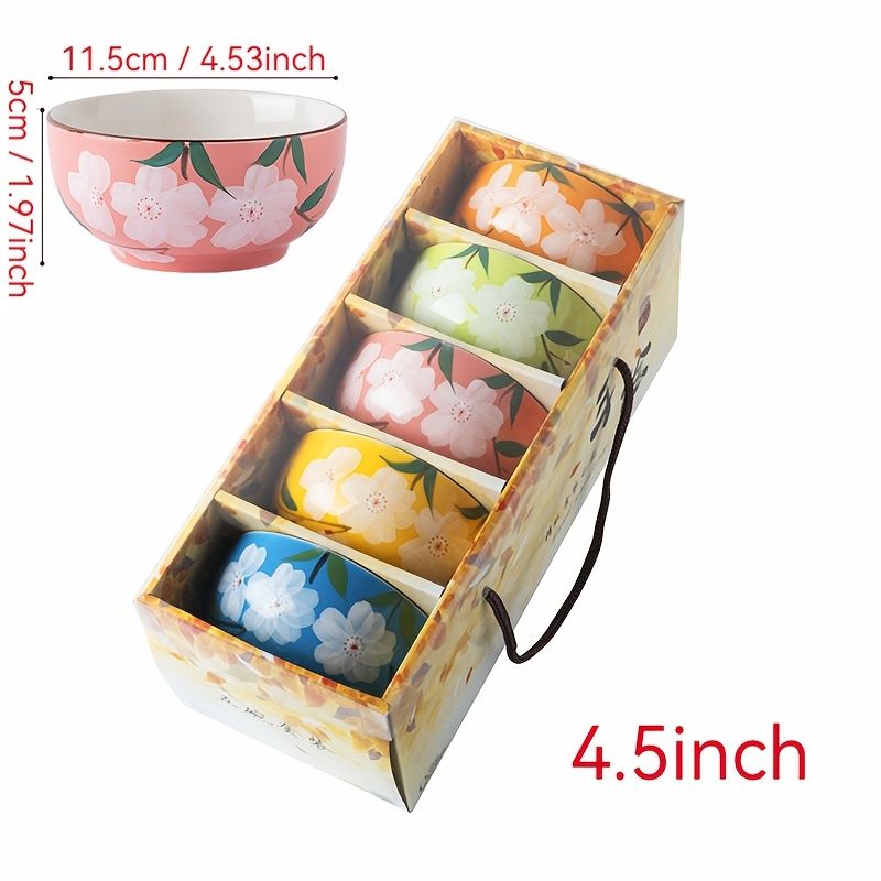 Lucky Cat Ceramic Bowl Set - 4-Piece Maneki-Neko Gift Box V1347-DSZ-001-123