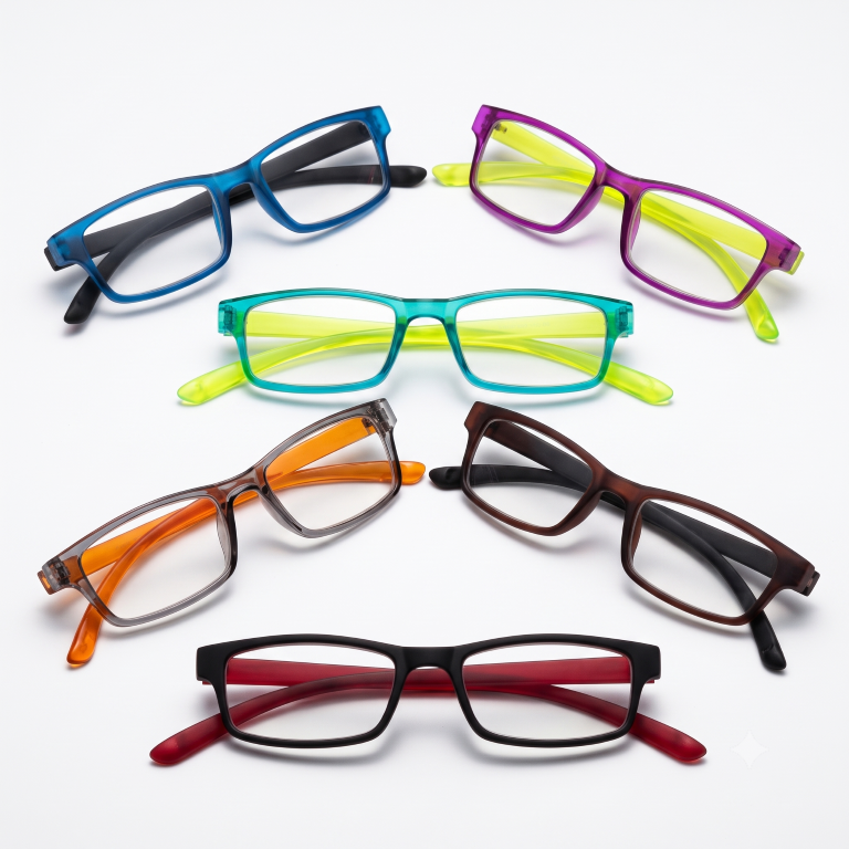 Set of 3 unisex +1.0 Reading Glasses Assorted Colours +1.0 Magnification