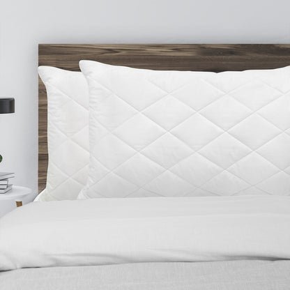 Royal Comfort Luxury Bamboo Blend Quilted Pillow Twin Pack Extra Fill Support V160-10001123