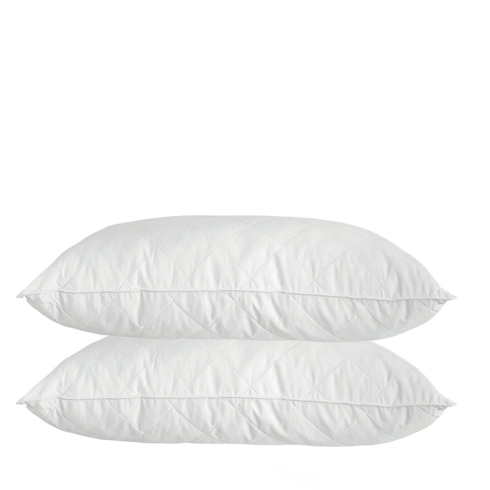 Royal Comfort Luxury Bamboo Blend Quilted Pillow Twin Pack Extra Fill Support V160-10001123