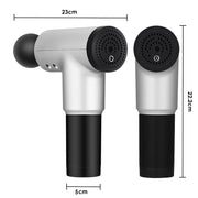 FitSmart Vibration Massage Therapy Device Black Grey 4 Massage Heads 6 Modes V160-10001158