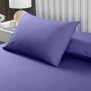Royal Comfort 2000TC 3 Piece Fitted Sheet and Pillowcase Set Bamboo Cooling - King - Royal Blue V160-10001242