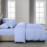 Royal Comfort 2000TC Quilt Cover Set Bamboo Cooling Hypoallergenic Breathable - King - Light Blue V160-10001252