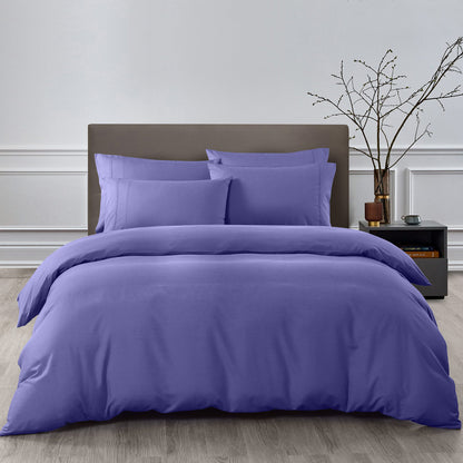 Royal Comfort 2000TC Quilt Cover Set Bamboo Cooling Hypoallergenic Breathable - King - Royal Blue V160-10001254