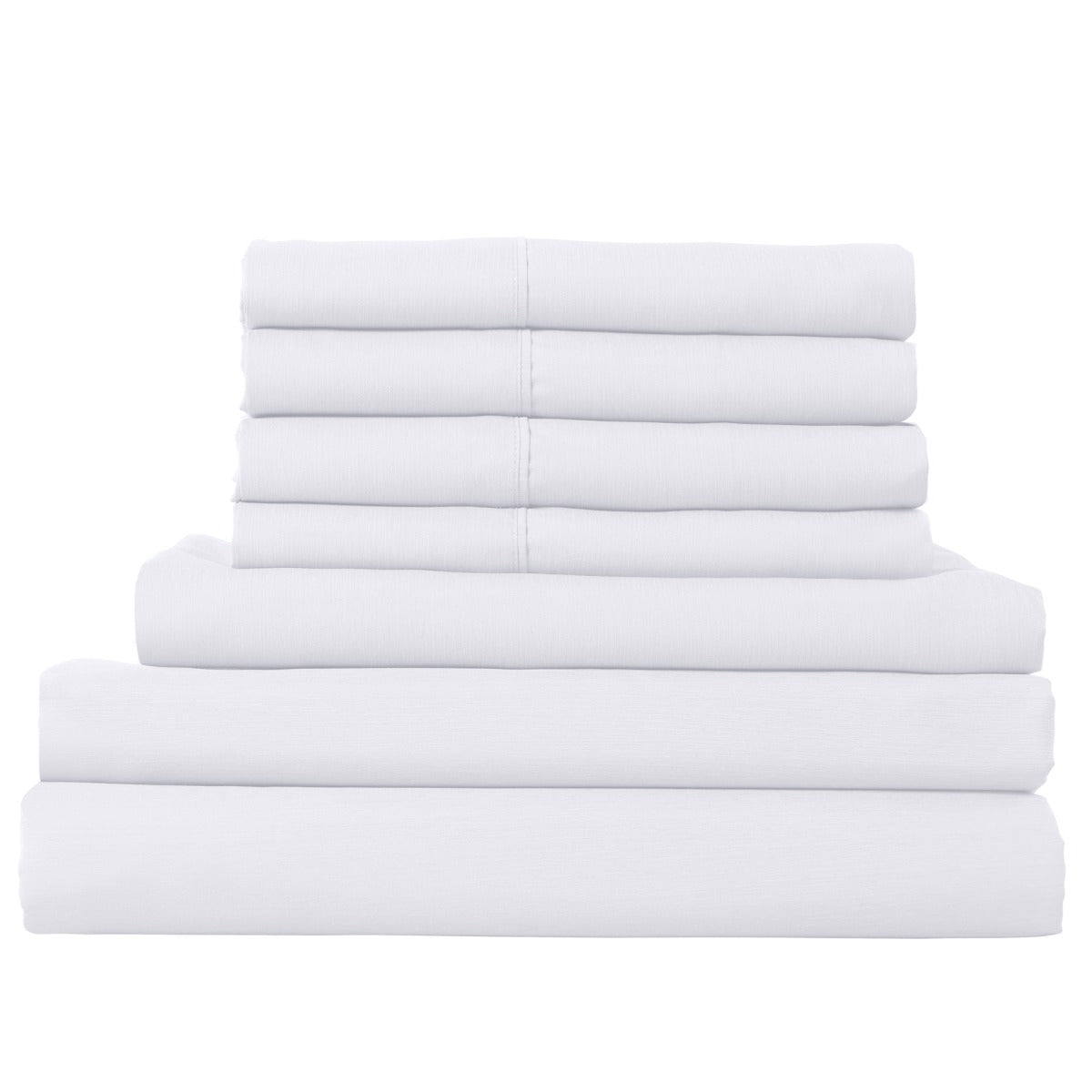 Royal Comfort 2000TC 6 Piece Bamboo Sheet & Quilt Cover Set Cooling Breathable - Queen - White V160-10001263