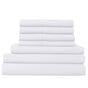 Royal Comfort 2000TC 6 Piece Bamboo Sheet & Quilt Cover Set Cooling Breathable - Queen - White V160-10001263