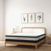 Osteopedic Euro Top Mattress Pocket Spring Medium Firm Hybrid Design Bed 30CM - King Single - White V160-10001338