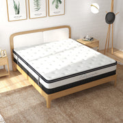 Osteopedic Euro Top Mattress Pocket Spring Medium Firm Hybrid Design Bed 30CM - King Single - White V160-10001338