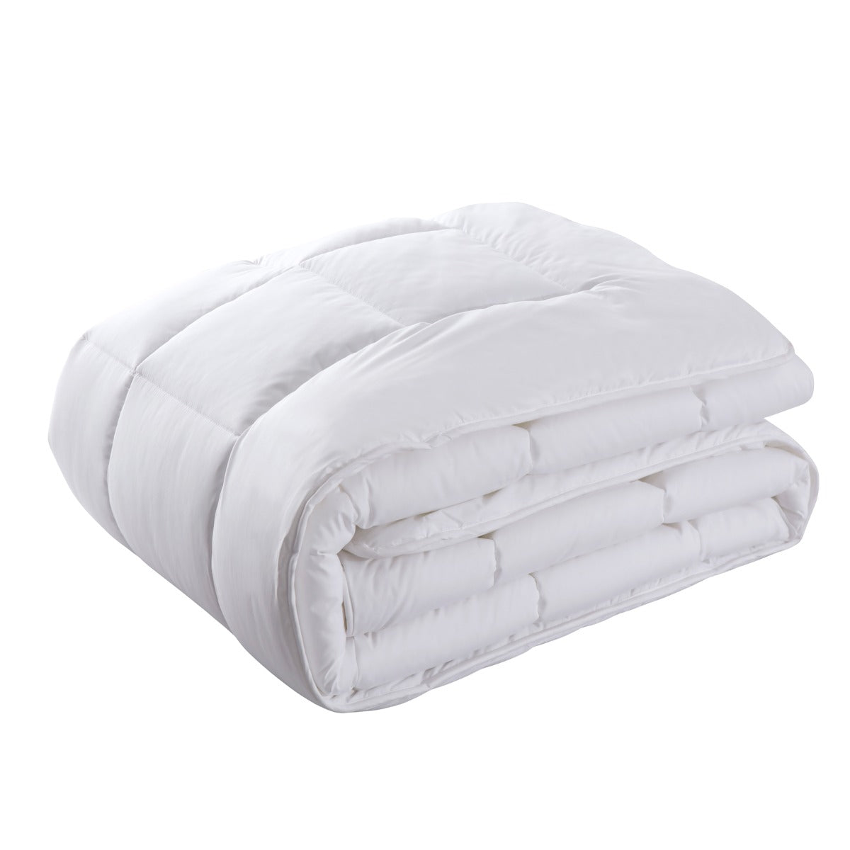 Royal Comfort 260GSM Deluxe Eco-Silk Touch Quilt 100% Cotton Cover - Double - White V160-10001629