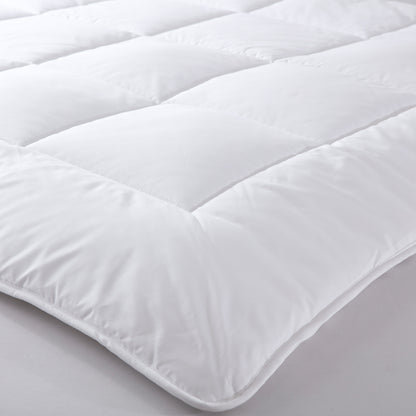 Royal Comfort 260GSM Deluxe Eco-Silk Touch Quilt 100% Cotton Cover - Super King - White V160-10001632