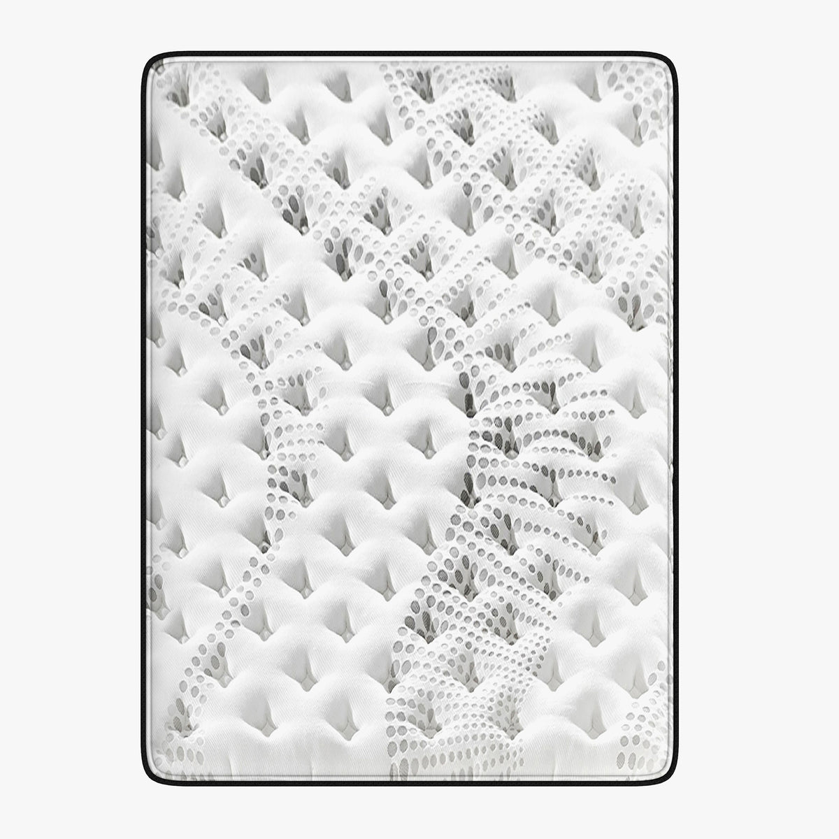 Luxopedic Pocket Spring Mattress 5 Zone 32CM Euro Top Memory Foam Medium Firm - Queen - White Grey V160-10001652