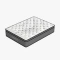 Luxopedic Pocket Spring Mattress 5 Zone 32CM Euro Top Memory Foam Medium Firm - King Single - White Grey V160-10001654