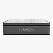 Luxopedic Pocket Spring Mattress 5 Zone 32CM Euro Top Memory Foam Medium Firm - King Single - White Grey V160-10001654