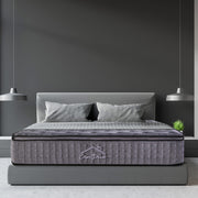 Casa Decor Bamboo Charcoal Mattress Pocket Spring Pillowtop 5 Zone 32cm Depth - King Single - Charcoal V160-10001705