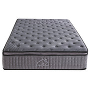 Casa Decor Bamboo Charcoal Mattress Pocket Spring Pillowtop 5 Zone 32cm Depth - King Single - Charcoal V160-10001705