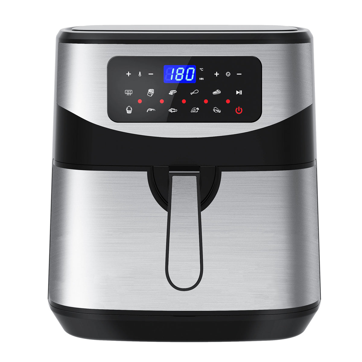 Kitchen Couture 12 Litre Air Fryer Multifunctional LCD One Touch Display Silver V160-10001717