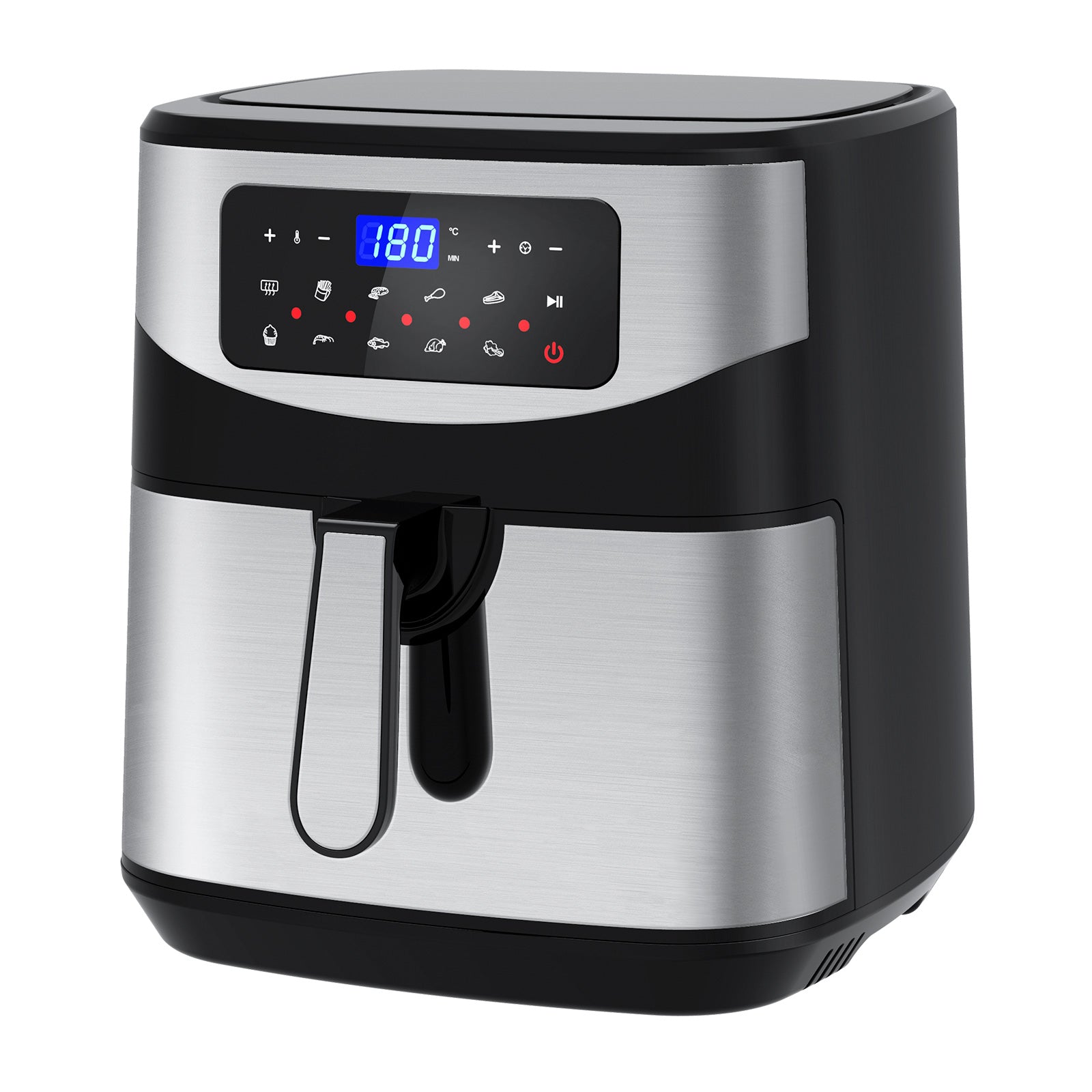 Kitchen Couture 12 Litre Air Fryer Multifunctional LCD One Touch Display Silver V160-10001717