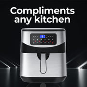 Kitchen Couture 12 Litre Air Fryer Multifunctional LCD One Touch Display Silver V160-10001717