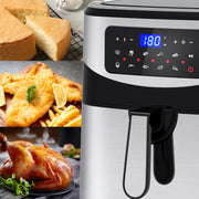 Kitchen Couture 12 Litre Air Fryer Multifunctional LCD One Touch Display Silver V160-10001717