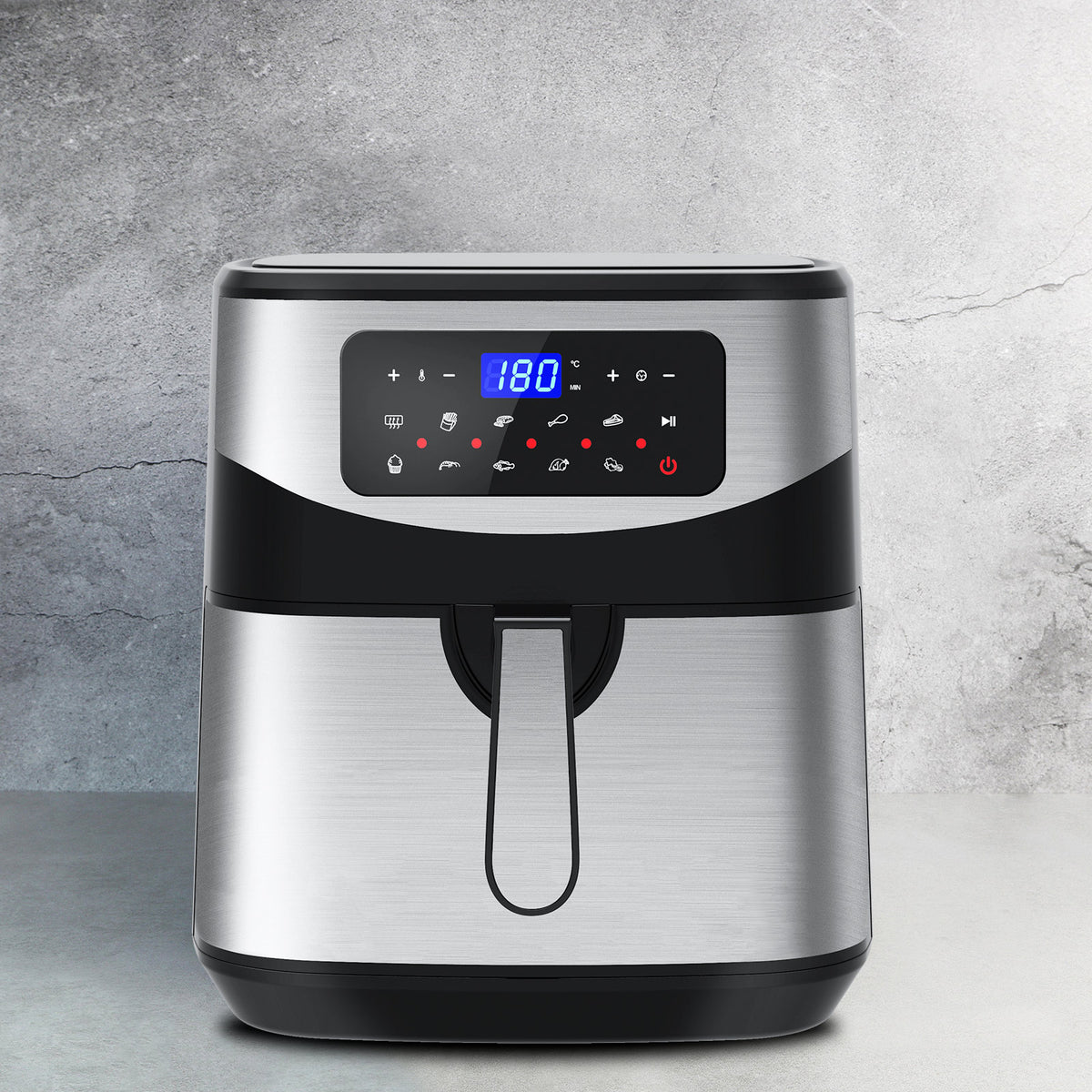Kitchen Couture 12 Litre Air Fryer Multifunctional LCD One Touch Display Silver V160-10001717
