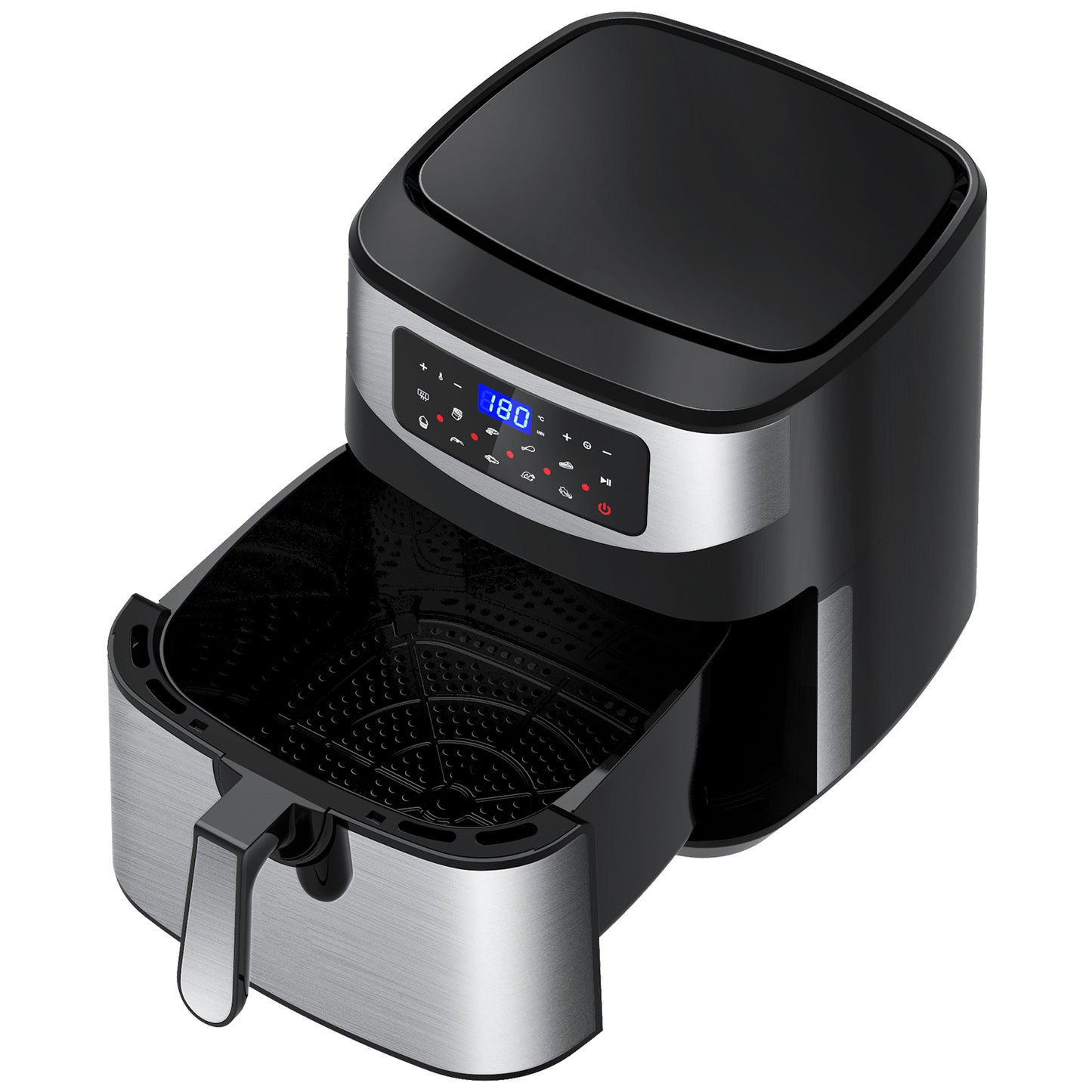 Kitchen Couture 12 Litre Air Fryer Multifunctional LCD One Touch Display Silver V160-10001717