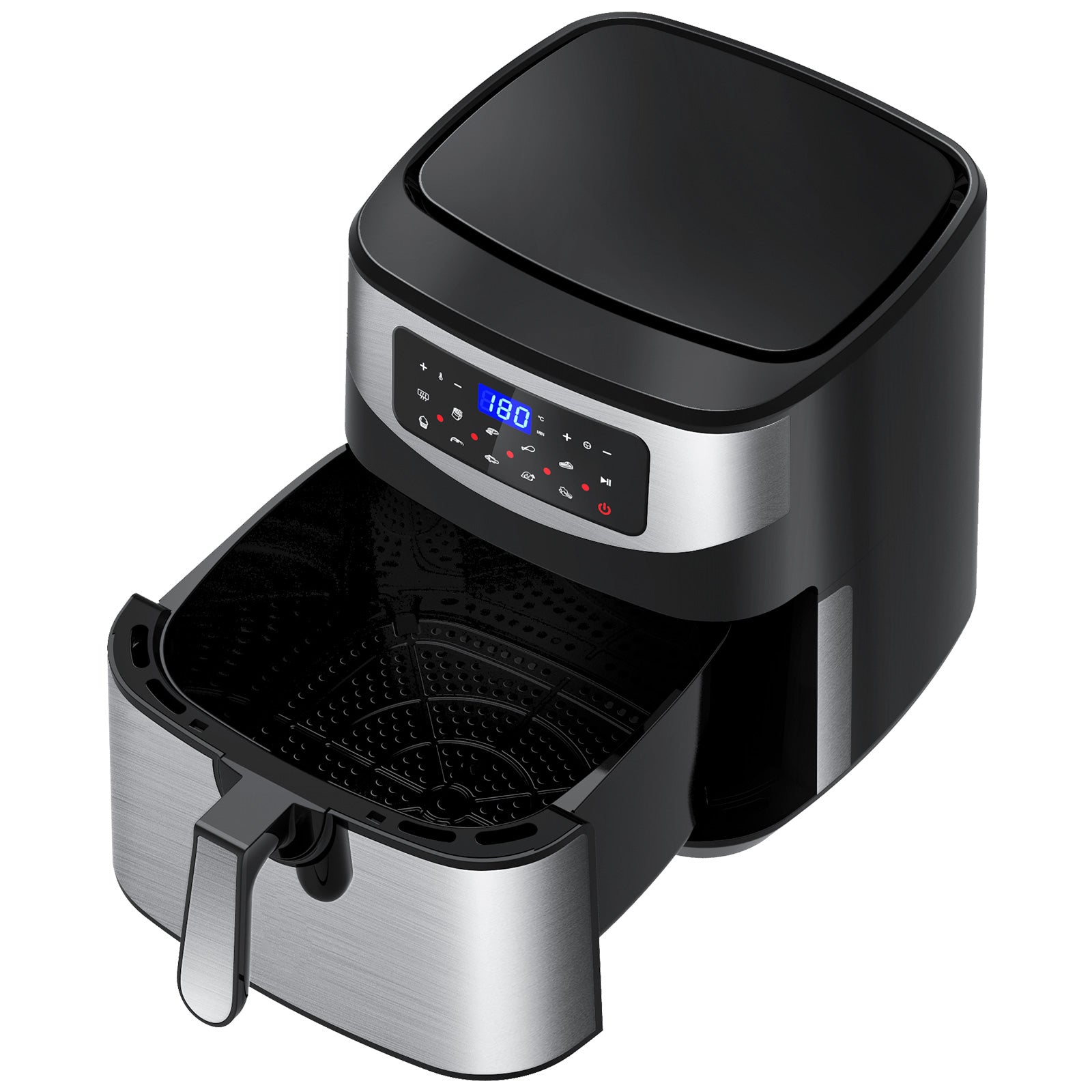 Kitchen Couture 12 Litre Air Fryer Multifunctional LCD One Touch Display Silver V160-10001717