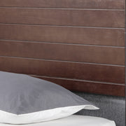 Milano Decor Azure Bed Frame With Headboard Black Wood Steel Platform Bed - Single - Black V160-10001723