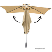Arcadia Furniture Umbrella 3 Metre Umbrella with Solar LED Lights Garden Yard - Beige V160-10001771