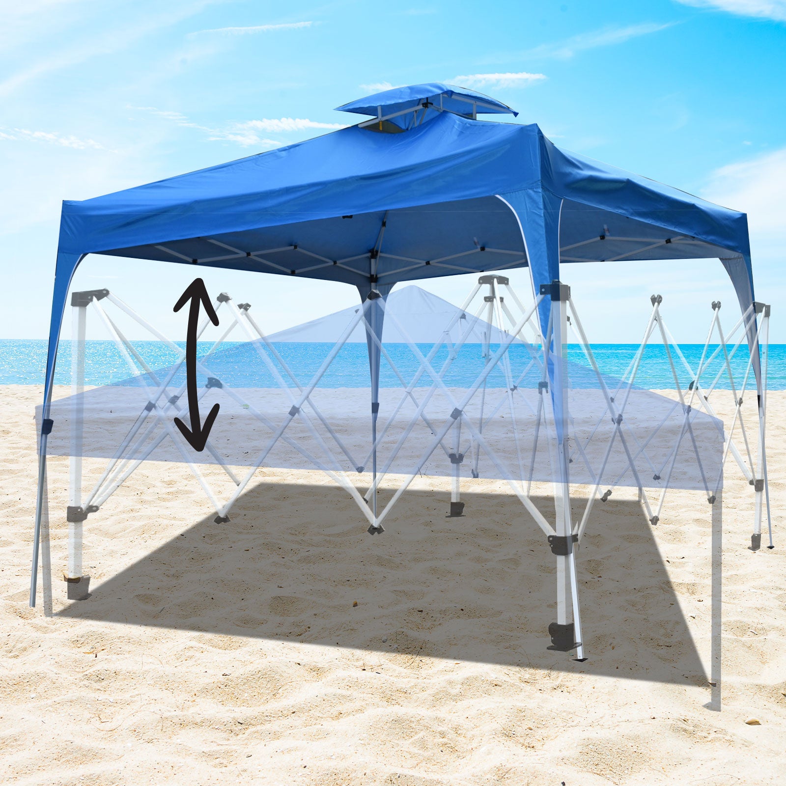 Arcadia Furniture 3M x 3M Outdoor Folding Tent - Navy V160-10001772