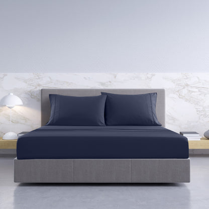 Royal Comfort 1000TC Hotel Grade Bamboo Cotton Sheets Pillowcases Set Ultrasoft - Queen - Royal Blue V160-10002045