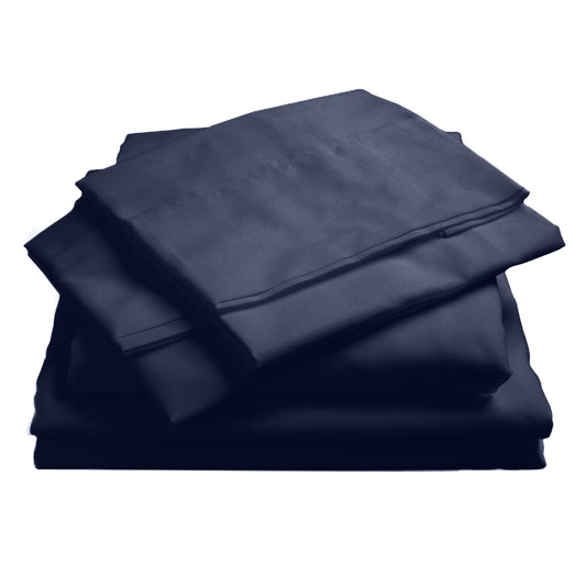 Royal Comfort 1000TC Hotel Grade Bamboo Cotton Sheets Pillowcases Set Ultrasoft - Queen - Royal Blue V160-10002045