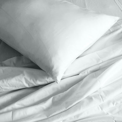 Royal Comfort 1000TC Hotel Grade Bamboo Cotton Sheets Pillowcases Set Ultrasoft - Queen - Cool Grey V160-10002046