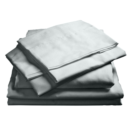 Royal Comfort 1000TC Hotel Grade Bamboo Cotton Sheets Pillowcases Set Ultrasoft - Queen - Cool Grey V160-10002046