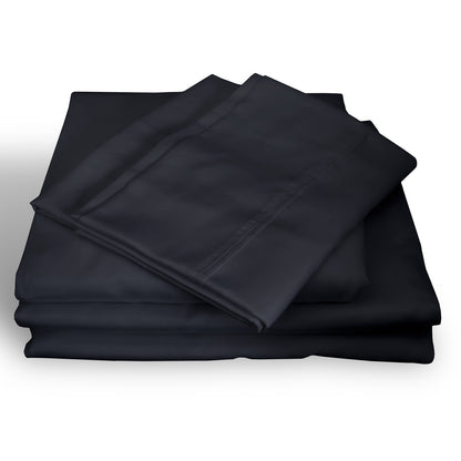 Royal Comfort 1000TC Hotel Grade Bamboo Cotton Sheets Pillowcases Set Ultrasoft - Queen - Charcoal V160-10002047