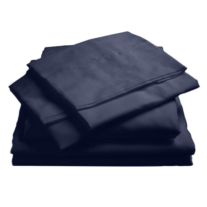 Royal Comfort 1000TC Hotel Grade Bamboo Cotton Sheets Pillowcases Set Ultrasoft - King - Royal Blue V160-10002050